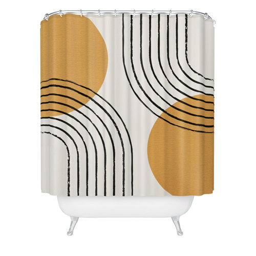 Bless international Abstract Shower Curtain & Reviews Wayfair